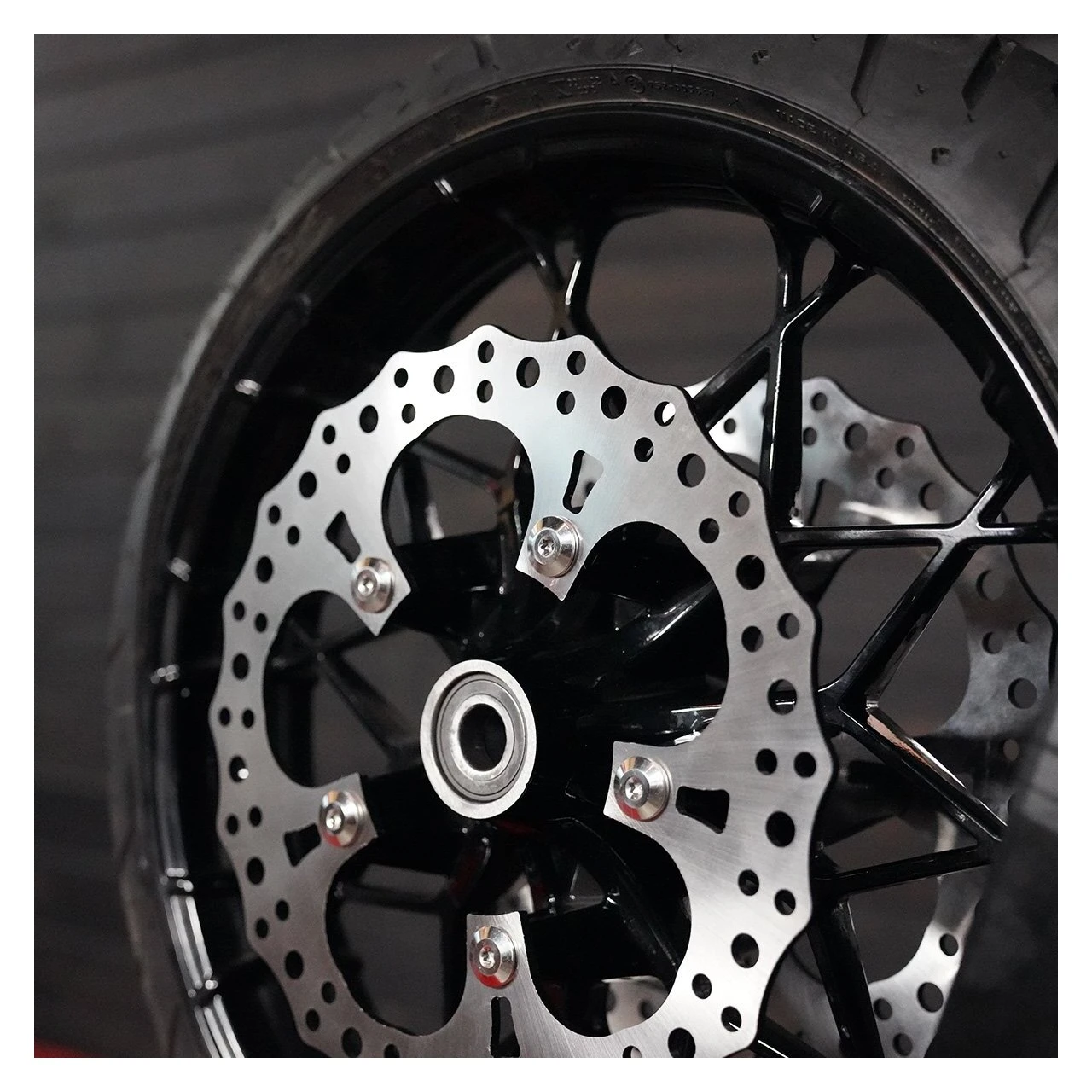 Arlen Ness 13" Jagged Brake Rotor For Harley Touring 2014-2023 2 Arlen Ness 13" Jagged Brake Rotor For Harley Touring 2014-2023 - Image 2