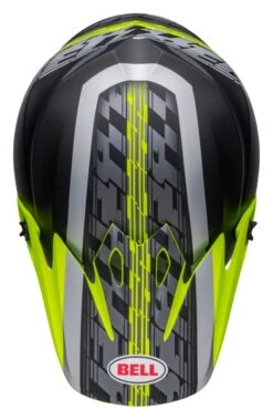 Bell Helmets Bell MX-9 Mips Offset Helmet -Motorcycle Accessories Store bell mx9 mips offset helmet black hi viz yellow grey 8