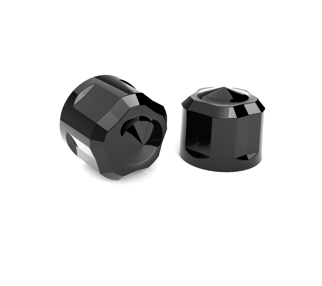 Ciro Crown Engine Bolt Covers For Harley (5/16") 2 Ciro Crown Engine Bolt Covers For Harley (5/16") - Image 2