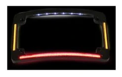 Custom Dynamics LED All-In-One Radius License Plate Frame -Motorcycle Accessories Store custom dynamics led all in one radius license plate frame 1