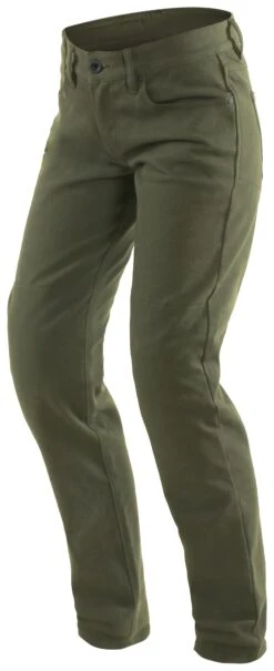 Dainese Casual Slim Women's Tex Pants -Motorcycle Accessories Store dainese casual slim lady tex pants olive