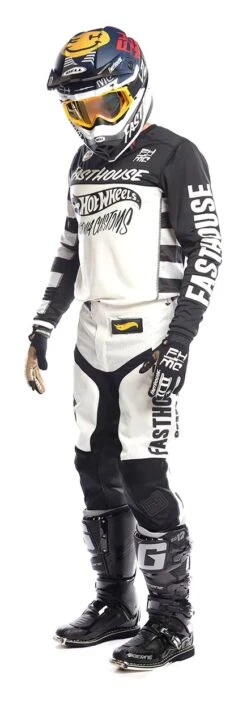 Fasthouse Grindhouse Hot Wheels Jersey -Motorcycle Accessories Store fasthouse grindhouse hot wheels jersey white black 5