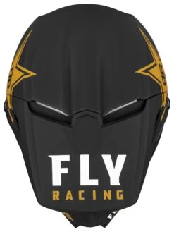 Fly Racing Kinetic Rockstar Helmet -Motorcycle Accessories Store fly racing dirt kinetic rockstar helmet black gold 2