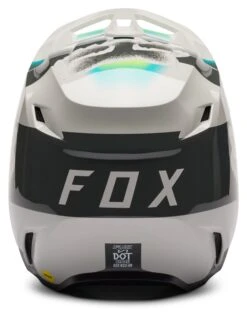 Fox Racing V1 Horyzn Helmet -Motorcycle Accessories Store fox racing v1 horyzn helmet grey teal yellow 3