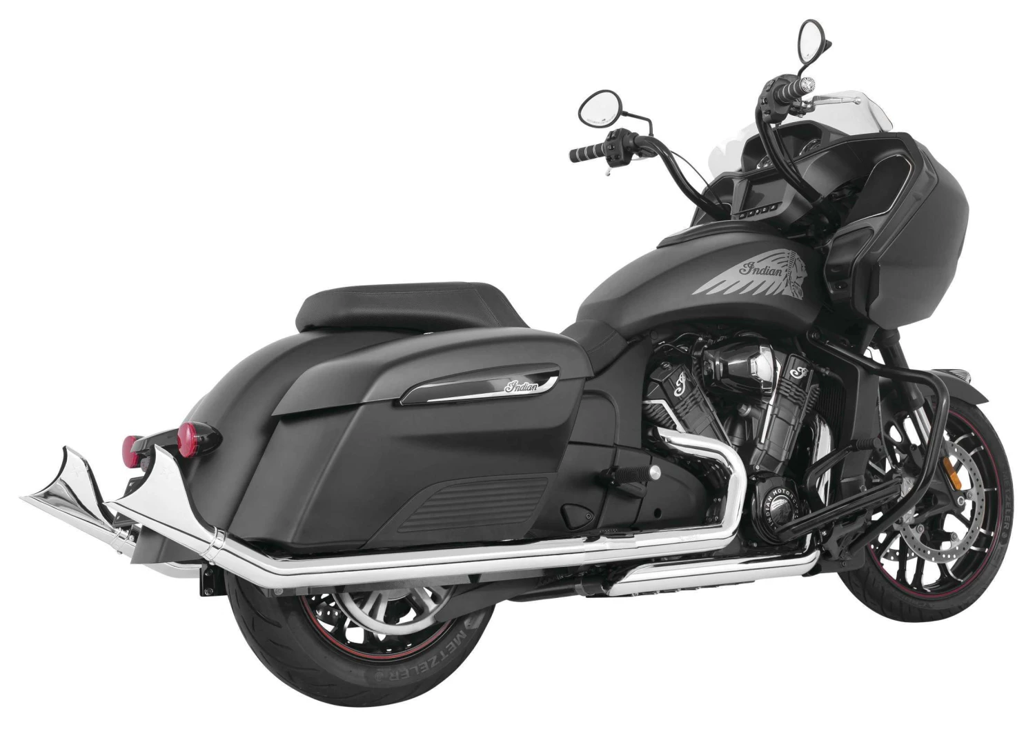 Freedom Performance Exhaust 2.5" Sharktail Slip-On Mufflers For Indian Challenger 2020-2023 Standard... [Open Box]