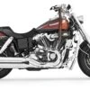 Freedom Performance Signature Mufflers For Harley Dyna 1991-2009 Chrome With Black Tips [Demo - Acceptable]