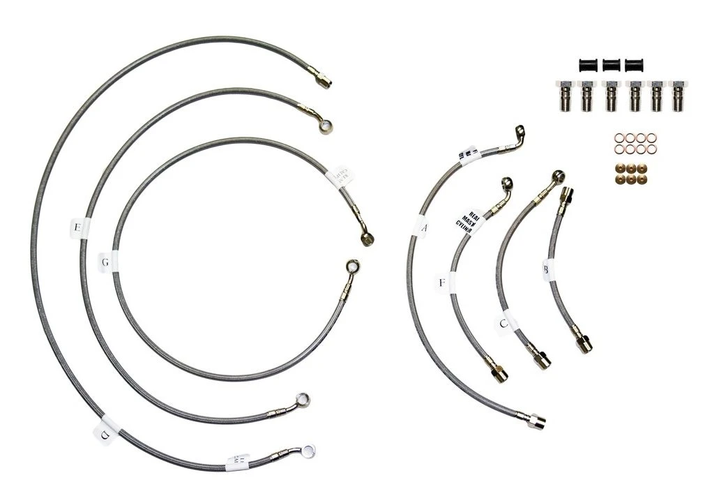 Galfer Complete Brake Line Kit Kawasaki ZX6R / ZX636 ABS 2013-2017 1 Galfer Complete Brake Line Kit Kawasaki ZX6R / ZX636 ABS 2013-2017