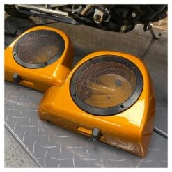 HogWorkz 6.5" Speaker Grills For Vented Lower Fairing For Harley Touring 2014-2023 -Motorcycle Accessories Store hog workz65 speaker grills for vented lower fairing 3