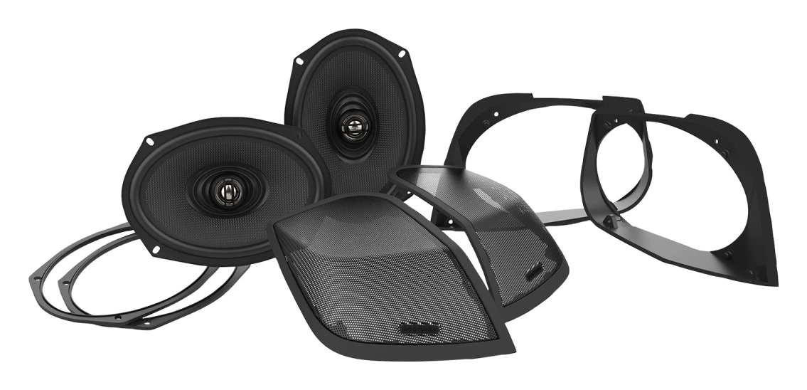 Hogtunes Cut-In Lid Kit With 6" X 9" Speakers For Harley Touring 2014-2023 1 Hogtunes Cut-In Lid Kit With 6" X 9" Speakers For Harley Touring 2014-2023