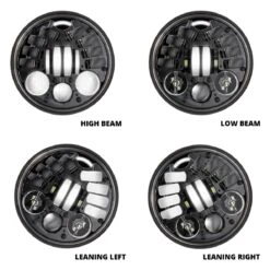 J.W. Speaker 8690 Adaptive 2 LED 5 3/4" Headlight -Motorcycle Accessories Store jw speaker8690 adaptive led534 headlight for harley black 2