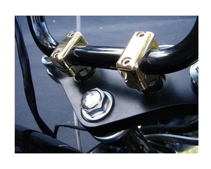 LA Choppers Brass Handlebar Risers For Harley 2 LA Choppers Brass Handlebar Risers For Harley - Image 2