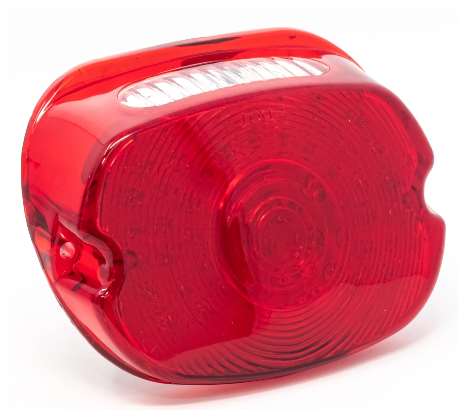 Letric Lighting Co. Slantback LED Taillight W/ Plate Window For Harley 1999-2023