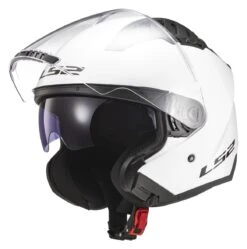 LS2 Copter Helmet - Solid -Motorcycle Accessories Store ls2 copter helmet solid white 1