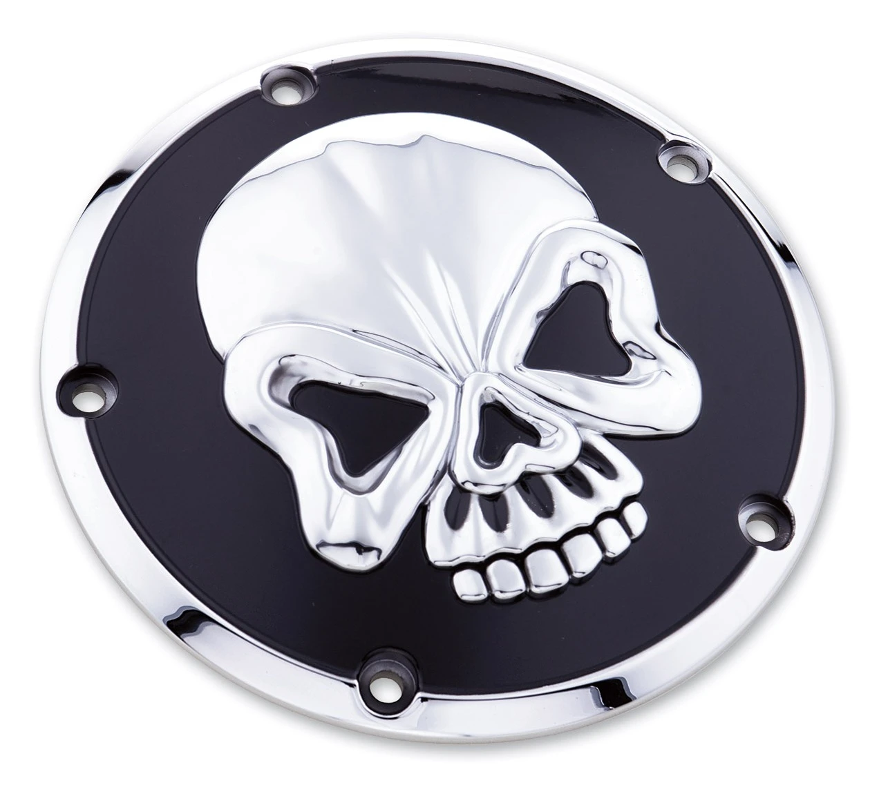 Milwaukee Twins Skull Derby Cover For Harley Big Twin 1999-2018 1 Milwaukee Twins Skull Derby Cover For Harley Big Twin 1999-2018