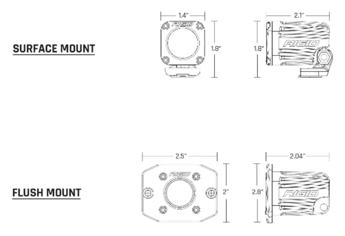 Rigid Ignite Mini LED Pod Light 2 Rigid Ignite Mini LED Pod Light - Image 2