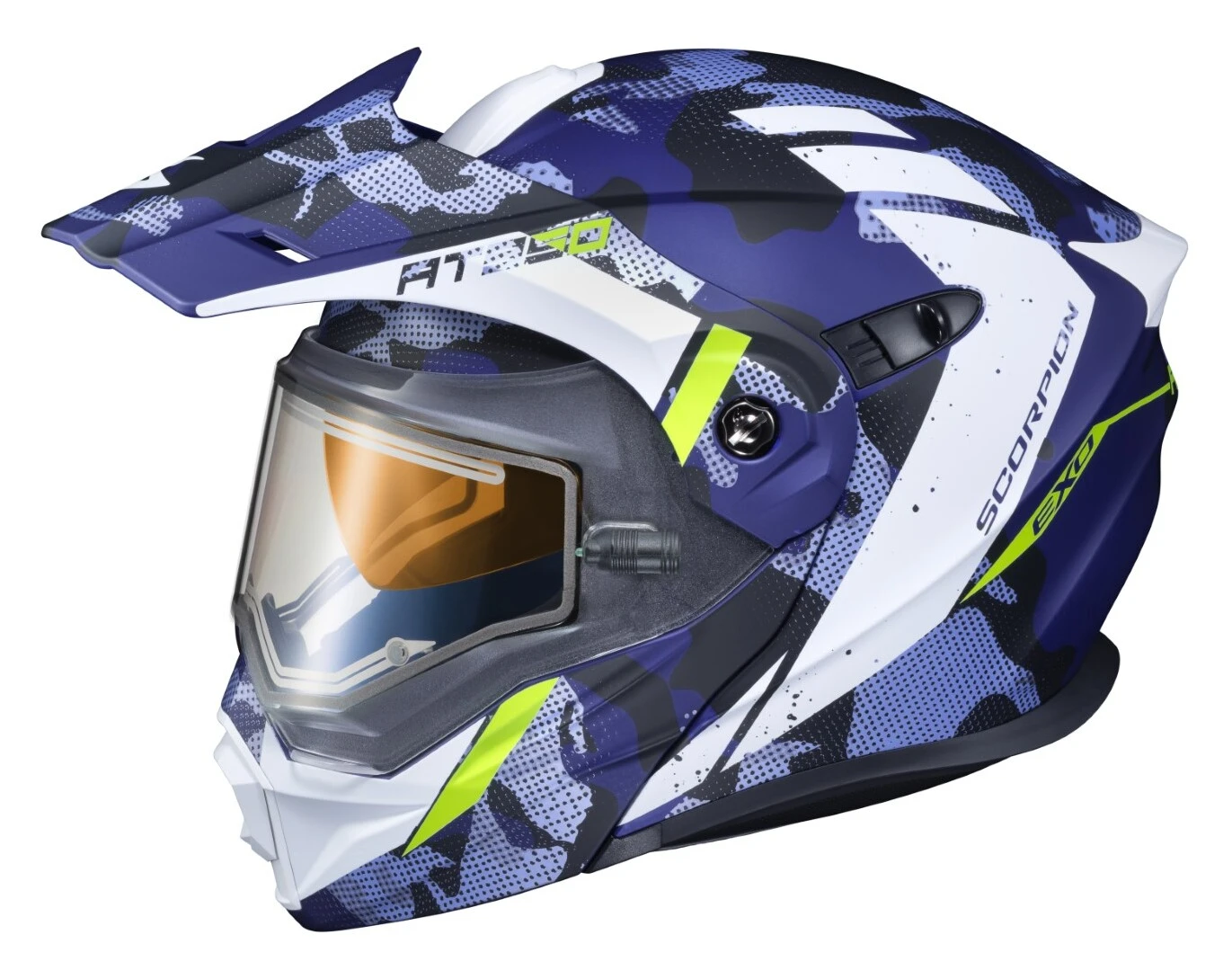 Scorpion EXO-AT950 Outrigger Helmet - Electric Shield 3 Scorpion EXO-AT950 Outrigger Helmet - Electric Shield - Image 3