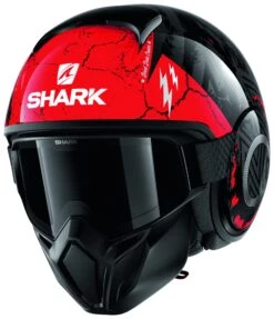 Shark Street Drak Crower Helmet -Motorcycle Accessories Store shark street drak crower mat black anthracite red