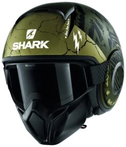 Shark Street Drak Crower Helmet -Motorcycle Accessories Store shark street drak crower mat black anthracite silver 2