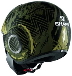 Shark Street Drak Crower Helmet -Motorcycle Accessories Store shark street drak crower mat green black