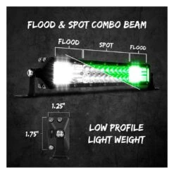 XKGlow 2-in-1 Green / White Light Bar -Motorcycle Accessories Store xkglow2in1 green white light bar